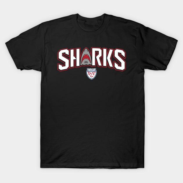 Sharks Word Mark T-Shirt by Summo13